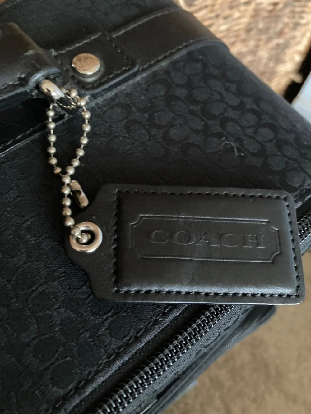 Vintage Coach Carry On Luggage Black